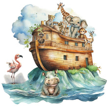 Load image into Gallery viewer, Diamond Painting - Full Round - Noah&#39;s Ark Animals (30*30CM)
