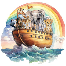 Load image into Gallery viewer, Diamond Painting - Full Round - Noah&#39;s Ark Animals (30*30CM)
