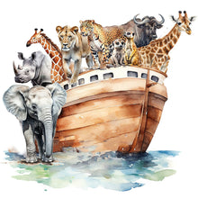 Load image into Gallery viewer, Diamond Painting - Full Round - Noah&#39;s Ark Animals (30*30CM)
