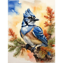 Load image into Gallery viewer, Diamond Painting - Full Round - woods bluebird (30*40CM)
