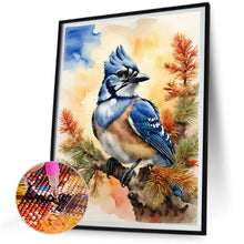 Load image into Gallery viewer, Diamond Painting - Full Round - woods bluebird (30*40CM)
