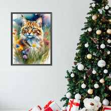 Load image into Gallery viewer, Diamond Painting - Full Round - forest cat (30*40CM)
