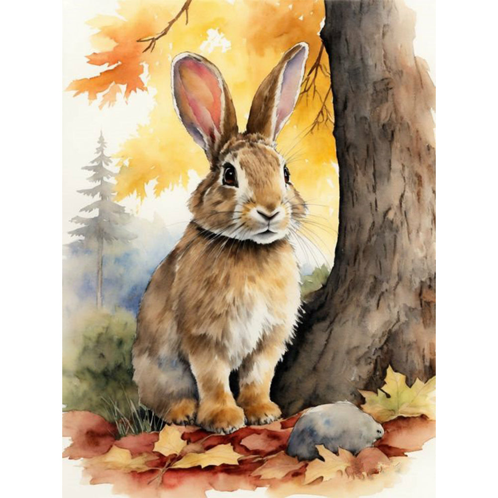 Diamond Painting - Full Round - woods rabbit (30*40CM)