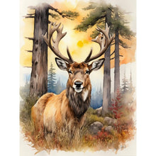Load image into Gallery viewer, Diamond Painting - Full Round - Elk in the woods (30*40CM)
