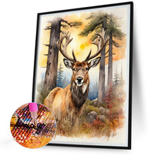 Load image into Gallery viewer, Diamond Painting - Full Round - Elk in the woods (30*40CM)
