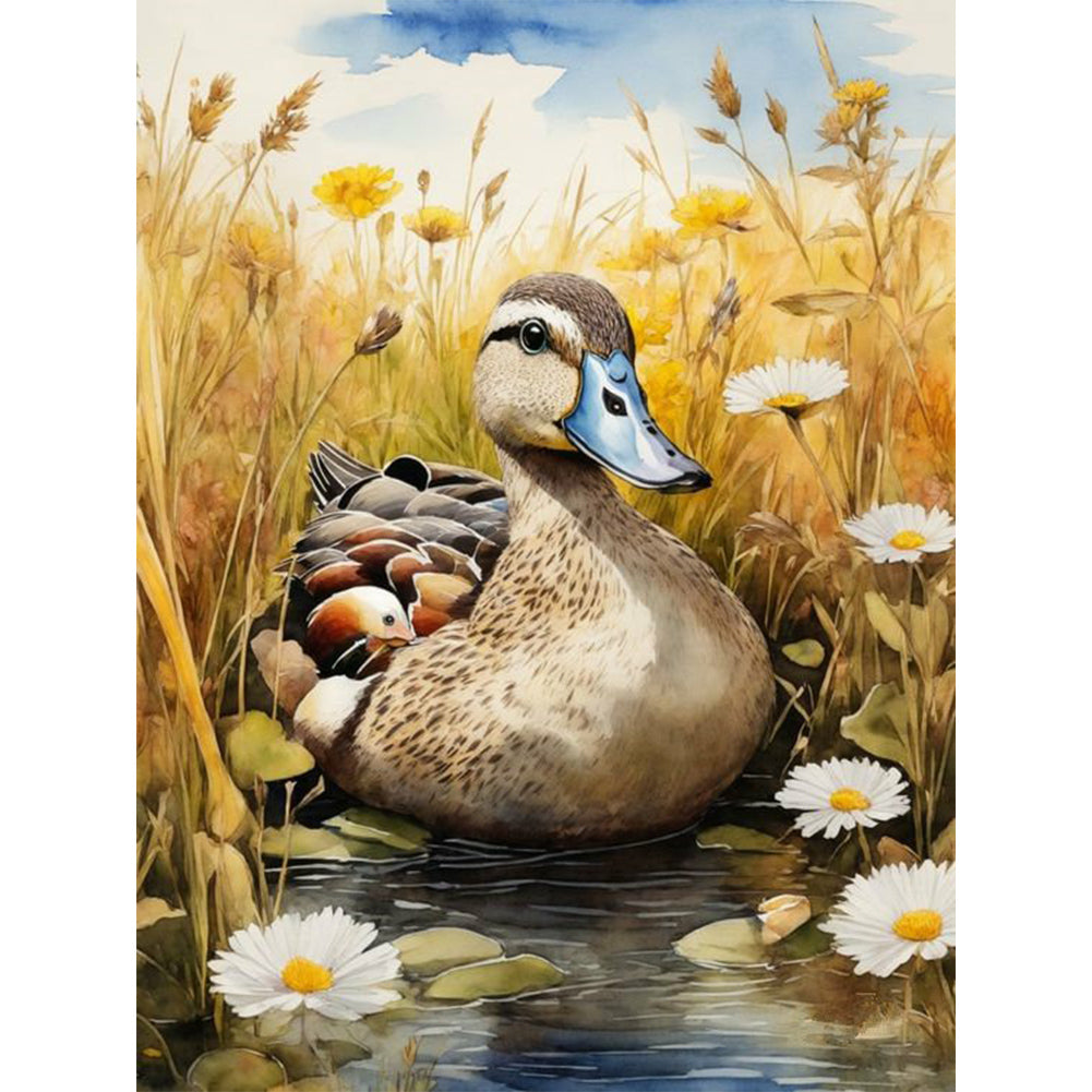 Diamond Painting - Full Round - wood duck (30*40CM)