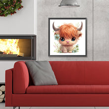 Load image into Gallery viewer, Diamond Painting - Full Round - flowers animal calf (30*30CM)
