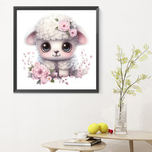 Load image into Gallery viewer, Diamond Painting - Full Round - flowers animal lamb (30*30CM)
