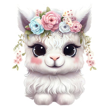Load image into Gallery viewer, Diamond Painting - Full Round - flower animal bunny (30*30CM)
