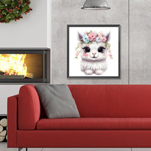 Load image into Gallery viewer, Diamond Painting - Full Round - flower animal bunny (30*30CM)
