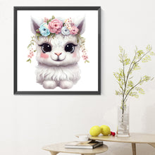 Load image into Gallery viewer, Diamond Painting - Full Round - flower animal bunny (30*30CM)
