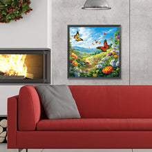 Load image into Gallery viewer, Diamond Painting - Full Round - Garden flowers butterflies (30*30CM)
