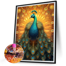 Load image into Gallery viewer, Diamond Painting - Full Round - Gorgeous peacock (30*40CM)
