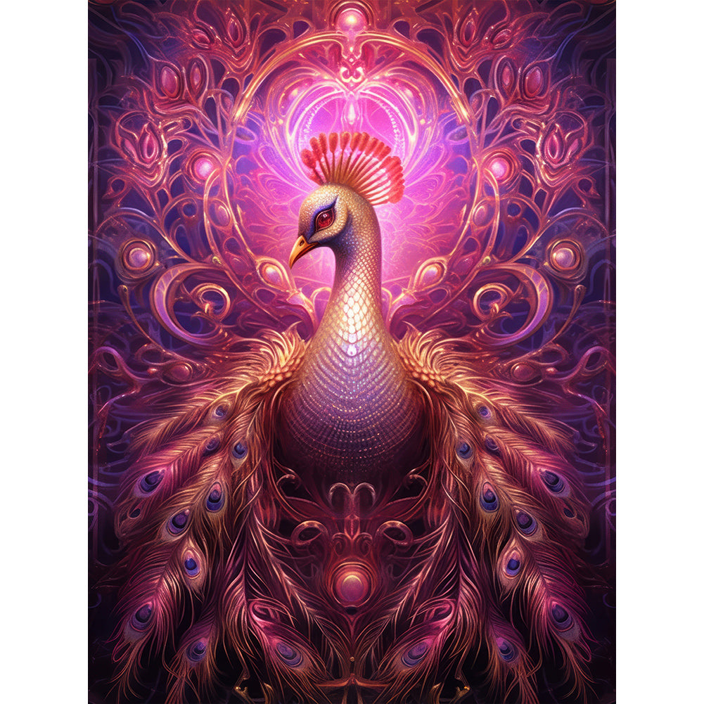 Diamond Painting - Full Round - Gorgeous peacock (30*40CM)