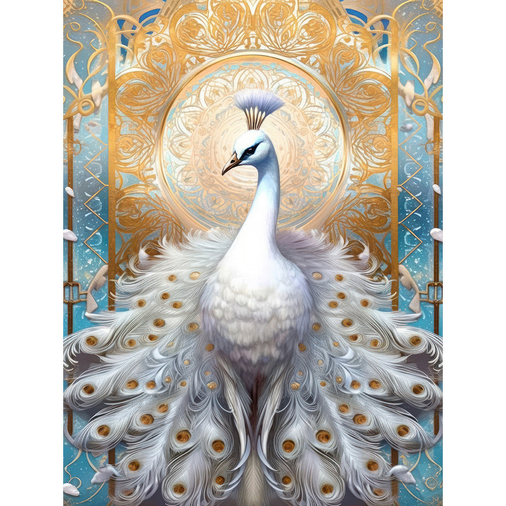 Diamond Painting - Full Round - Gorgeous peacock (30*40CM)