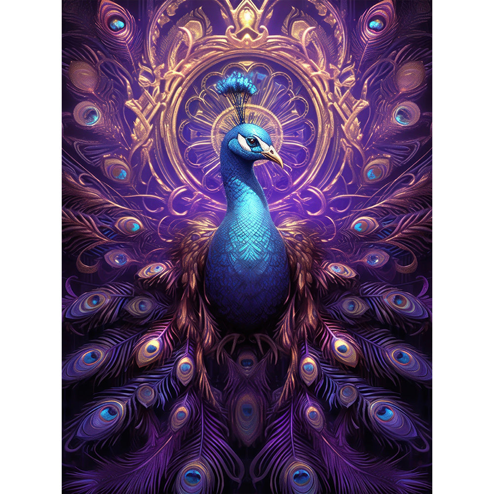 Diamond Painting - Full Round - Gorgeous peacock (30*40CM)