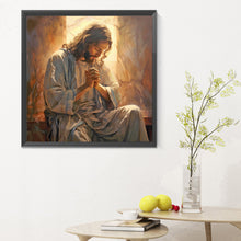 Load image into Gallery viewer, Diamond Painting - Full Round - man praying (30*30CM)
