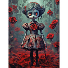 Load image into Gallery viewer, Diamond Painting - Full Round - Horror Rose Doll (30*40CM)
