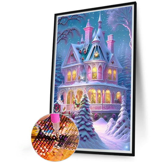 Diamond Painting - Full Round - snow castle (40*60CM)