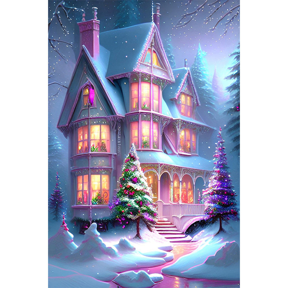 Diamond Painting - Full Round - snow castle (40*60CM)