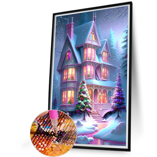 Diamond Painting - Full Round - snow castle (40*60CM)