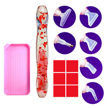 Load image into Gallery viewer, 14PCS Resin Diamond Painting Pen Kit with Trays DIY Diamond Painting Tool (Pink)
