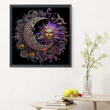 Load image into Gallery viewer, Diamond Painting - Full Round - sun and moon (30*30CM)
