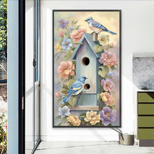Load image into Gallery viewer, Diamond Painting - Full Round - bird house (40*70CM)

