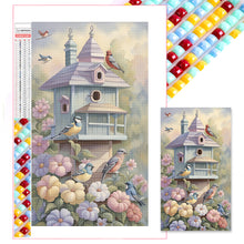 Load image into Gallery viewer, Diamond Painting - Full Round - bird house (40*70CM)
