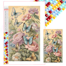 Load image into Gallery viewer, Diamond Painting - Full Square - flowers butterflies (40*70CM)
