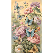 Load image into Gallery viewer, Diamond Painting - Full Square - flowers butterflies (40*70CM)
