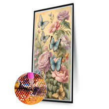 Load image into Gallery viewer, Diamond Painting - Full Square - flowers butterflies (40*70CM)
