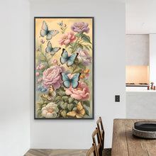 Load image into Gallery viewer, Diamond Painting - Full Square - flowers butterflies (40*70CM)
