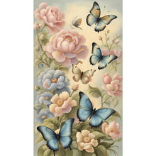 Load image into Gallery viewer, Diamond Painting - Full Square - flowers butterflies (40*70CM)
