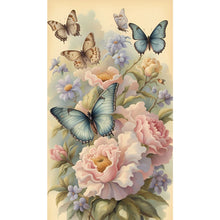 Load image into Gallery viewer, Diamond Painting - Full Square - flowers butterflies (40*70CM)
