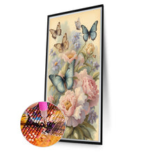 Load image into Gallery viewer, Diamond Painting - Full Square - flowers butterflies (40*70CM)
