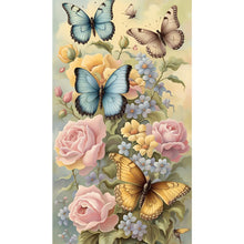 Load image into Gallery viewer, Diamond Painting - Full Square - flowers butterflies (40*70CM)
