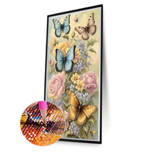 Load image into Gallery viewer, Diamond Painting - Full Square - flowers butterflies (40*70CM)

