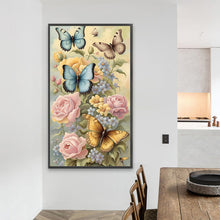 Load image into Gallery viewer, Diamond Painting - Full Square - flowers butterflies (40*70CM)
