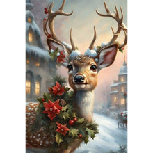 Load image into Gallery viewer, Diamond Painting - Full Round - Christmas sika deer (40*60CM)
