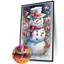 Load image into Gallery viewer, Diamond Painting - Full Round - flower snowman (40*60CM)
