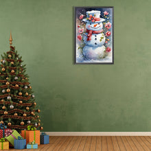 Load image into Gallery viewer, Diamond Painting - Full Round - flower snowman (40*60CM)
