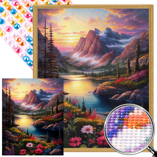 AB Diamond Painting - Full Round - vast landscape (40*50CM)
