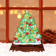 Load image into Gallery viewer, Wooden Desktop Diamond Art Kits Xmas Tree Diamond Painting Desktop Ornaments Kit
