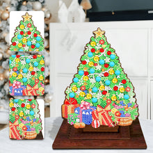 Load image into Gallery viewer, Wooden Desktop Diamond Art Kits Xmas Tree Diamond Painting Desktop Ornaments Kit
