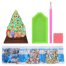 Load image into Gallery viewer, Wooden Desktop Diamond Art Kits Xmas Tree Diamond Painting Desktop Ornaments Kit
