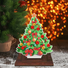 Load image into Gallery viewer, Wooden Desktop Diamond Art Kits Xmas Tree Diamond Painting Desktop Ornaments Kit
