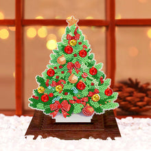 Load image into Gallery viewer, Wooden Desktop Diamond Art Kits Xmas Tree Diamond Painting Desktop Ornaments Kit
