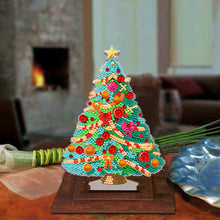 Load image into Gallery viewer, Wooden Desktop Diamond Art Kits Xmas Tree Diamond Painting Desktop Ornaments Kit

