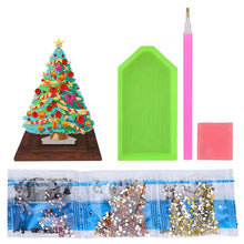 Load image into Gallery viewer, Wooden Desktop Diamond Art Kits Xmas Tree Diamond Painting Desktop Ornaments Kit
